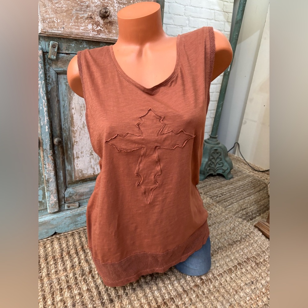Y2K Mur Mur Rust Tank Top Women's SzL NWT!